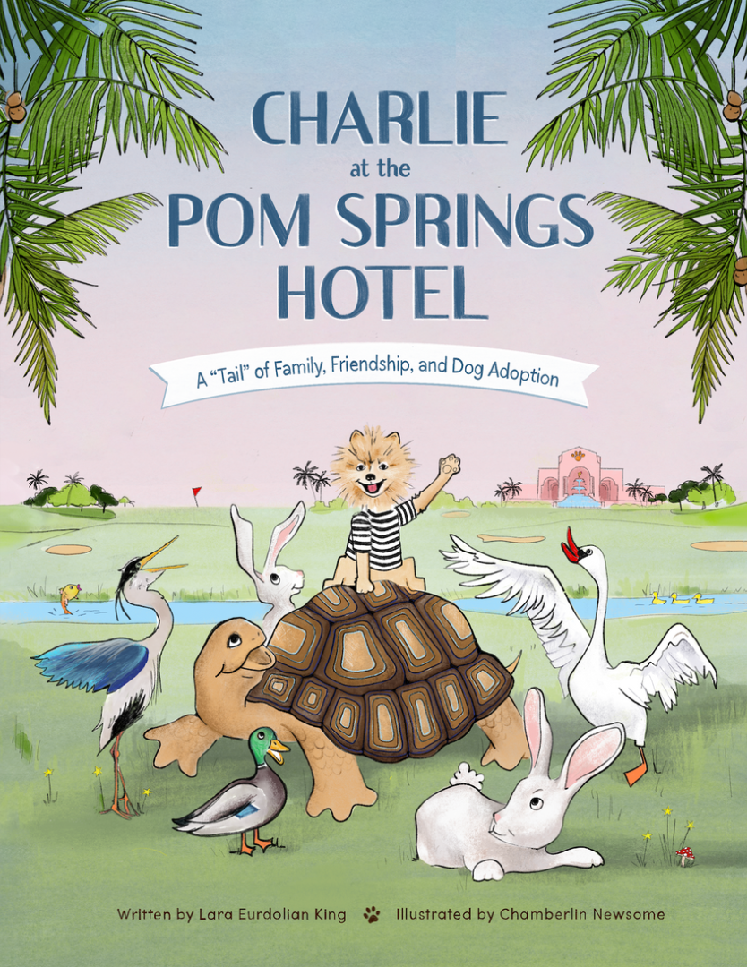 Book cover for Charlie at the Pom Spring Hotel